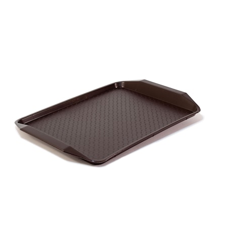 Hapco-Elmar Essential 1.25 x 12 x 17" Rect. Tray with Handles, Walnut, PK 36 R3070WAL